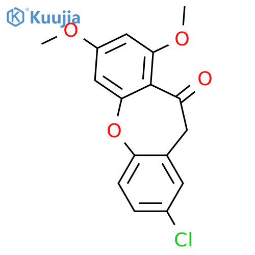 DIBENZ[B,F]OXEPIN-10(11H)-ONE, 2-CHLORO-7,9-DIMETHOXY- structure