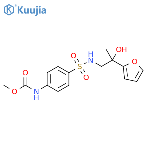 methyl N-(4-{[2-(furan-2-yl)-2-hydroxypropyl]sulfamoyl}phenyl)carbamate structure