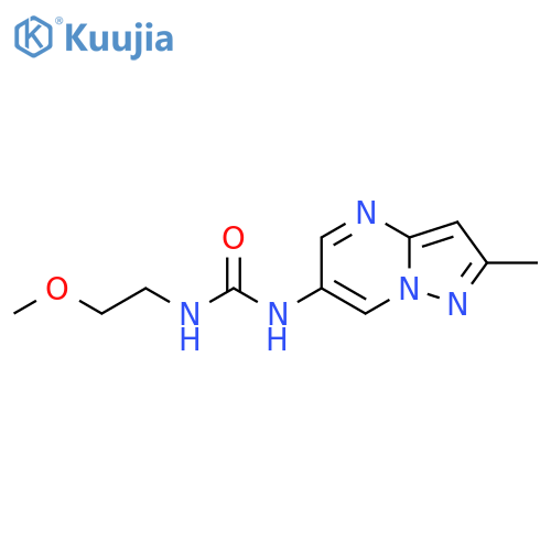 3-(2-methoxyethyl)-1-{2-methylpyrazolo[1,5-a]pyrimidin-6-yl}urea structure