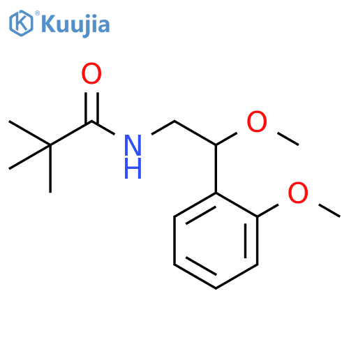 N-[2-Methoxy-2-(2-methoxyphenyl)ethyl]-2,2-dimethylpropanamide structure
