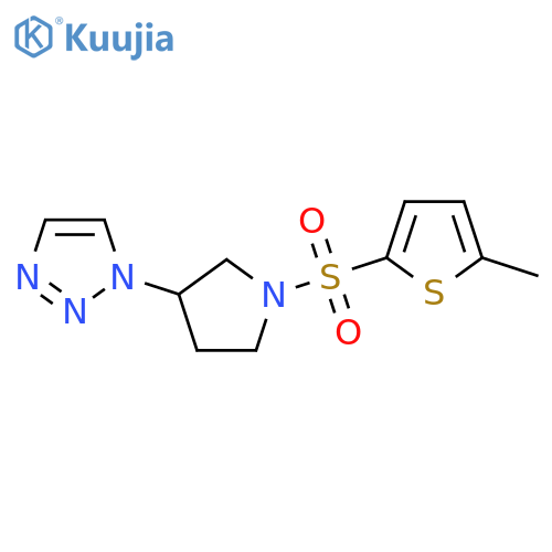 1-[1-[(5-Methyl-2-thienyl)sulfonyl]-3-pyrrolidinyl]-1H-1,2,3-triazole structure