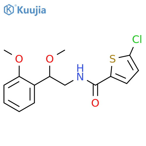 5-Chloro-N-[2-methoxy-2-(2-methoxyphenyl)ethyl]-2-thiophenecarboxamide structure