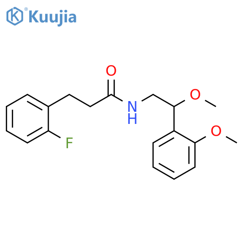 2-Fluoro-N-[2-methoxy-2-(2-methoxyphenyl)ethyl]benzenepropanamide structure