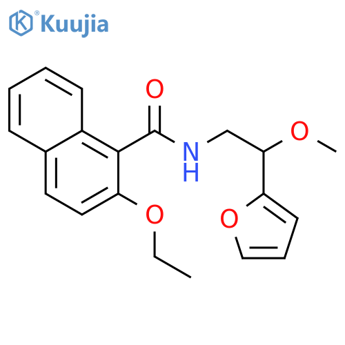2-Ethoxy-N-[2-(2-furanyl)-2-methoxyethyl]-1-naphthalenecarboxamide structure