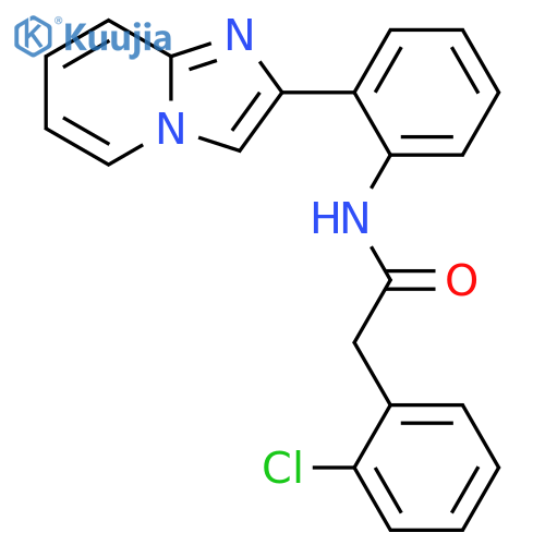 2-Chloro-N-(2-imidazo[1,2-a]pyridin-2-ylphenyl)benzeneacetamide structure