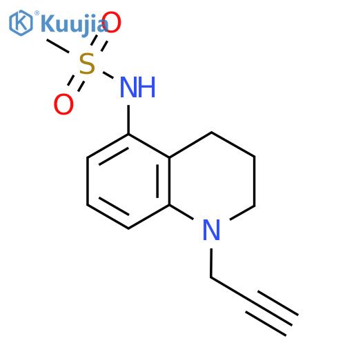 N-[1-(prop-2-yn-1-yl)-1,2,3,4-tetrahydroquinolin-5-yl]methanesulfonamide structure