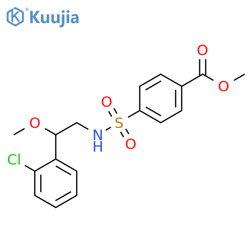 Methyl 4-[[[2-(2-chlorophenyl)-2-methoxyethyl]amino]sulfonyl]benzoate structure