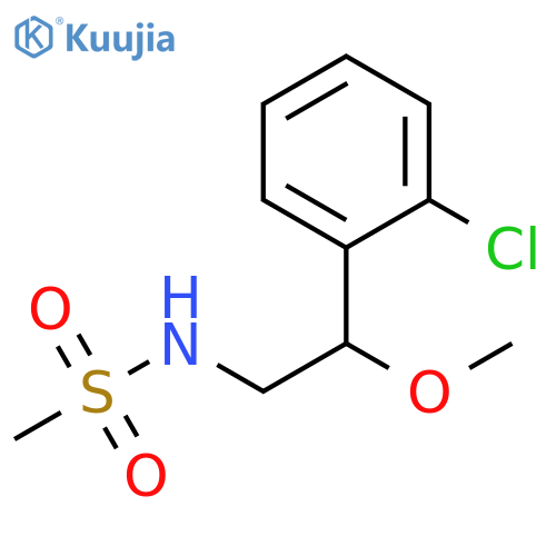 N-[2-(2-Chlorophenyl)-2-methoxyethyl]methanesulfonamide structure