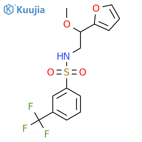 N-[2-(2-Furanyl)-2-methoxyethyl]-3-(trifluoromethyl)benzenesulfonamide structure