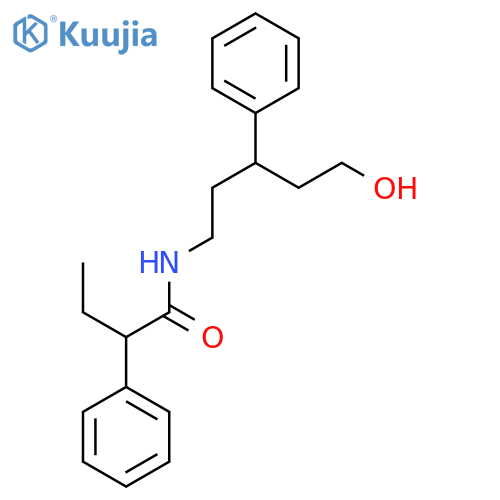 N-(5-hydroxy-3-phenylpentyl)-2-phenylbutanamide structure