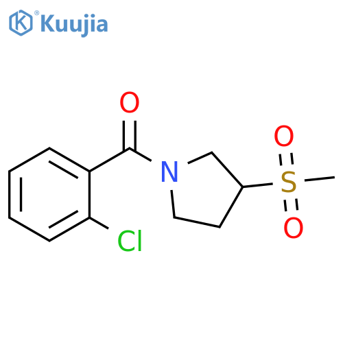 Methanone, (2-chlorophenyl)[3-(methylsulfonyl)-1-pyrrolidinyl]- structure