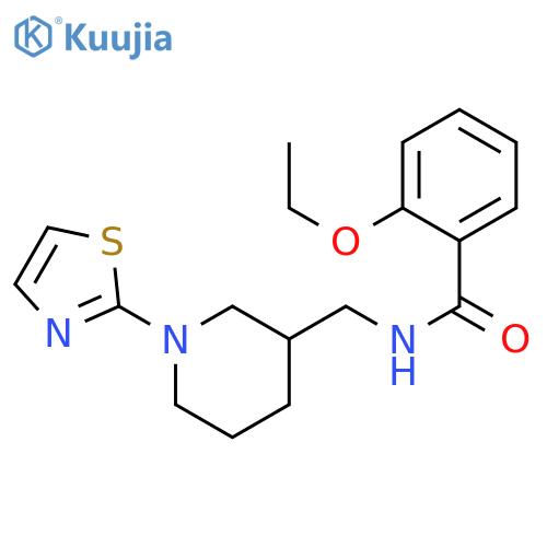 2-ethoxy-N-[[1-(1,3-thiazol-2-yl)piperidin-3-yl]methyl]benzamide structure