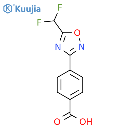 4-5-(Difluoromethyl)-1,2,4-oxadiazol-3-ylbenzoic acid structure