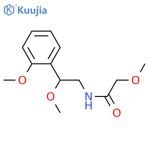 2-methoxy-N-[2-methoxy-2-(2-methoxyphenyl)ethyl]acetamide structure