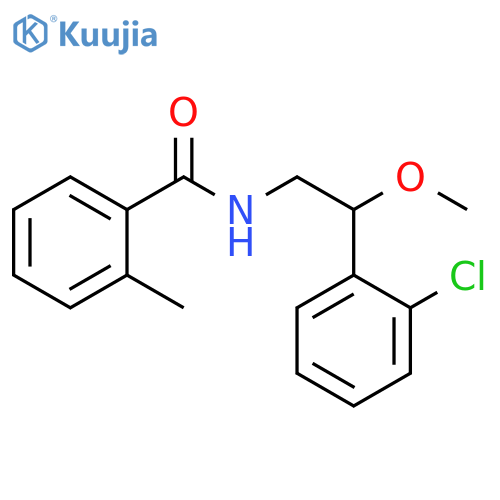 N-[2-(2-Chlorophenyl)-2-methoxyethyl]-2-methylbenzamide structure