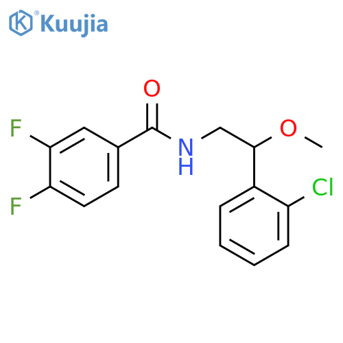 N-[2-(2-Chlorophenyl)-2-methoxyethyl]-3,4-difluorobenzamide structure