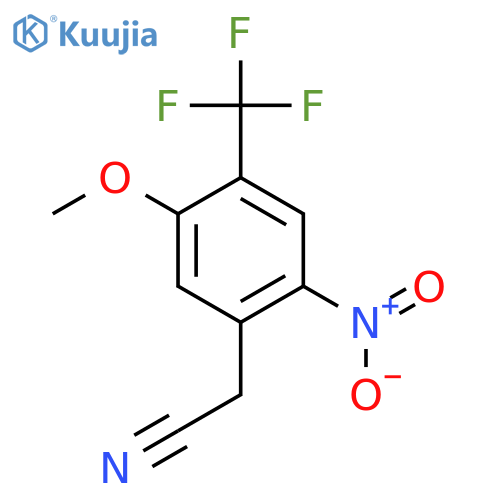 (5-Methoxy-2-nitro-4-trifluoromethyl-phenyl)acetonitrile structure
