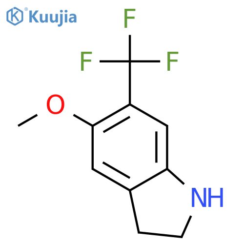 5-Methoxy-6-(trifluoromethyl)indoline structure