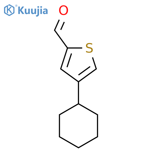 4-Cyclohexylthiophene-2-carbaldehyde structure