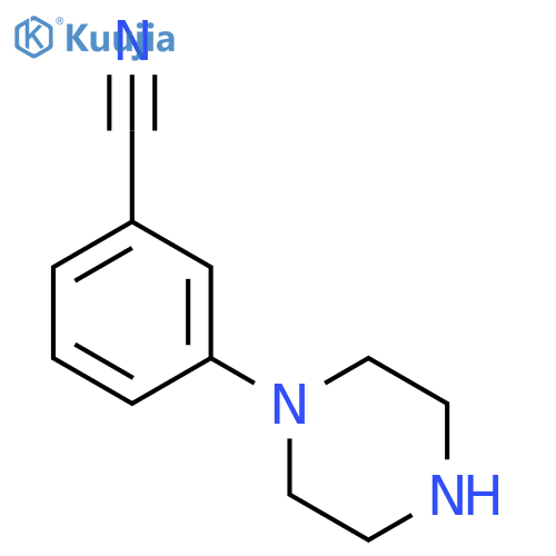 3-piperazin-1-ylbenzonitrile structure