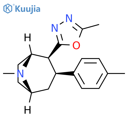 8-Azabicyclo[3.2.1]octane,8-methyl-2-(5-methyl-1,3,4-oxadiazol-2-yl)-3-(4-methylphenyl)-,(1R,2S,3S,5S)- structure