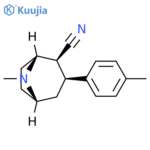 8-Azabicyclo[3.2.1]octane-2-carbonitrile, 8-methyl-3-(4-methylphenyl)-,(1R,2S,3S,5S)- structure