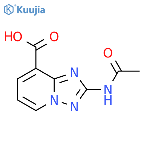 [1,2,4]Triazolo[1,5-a]pyridine-8-carboxylic acid, 2-(acetylamino)- structure