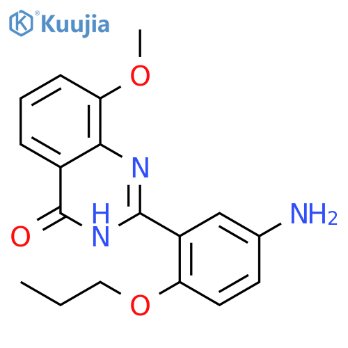 4(3H)-Quinazolinone,2-(5-amino-2-propoxyphenyl)-8-methoxy- structure