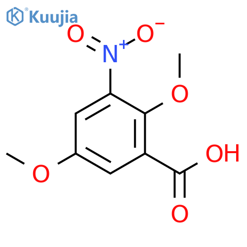 2,5-Dimethoxy-3-nitrobenzoic acid structure