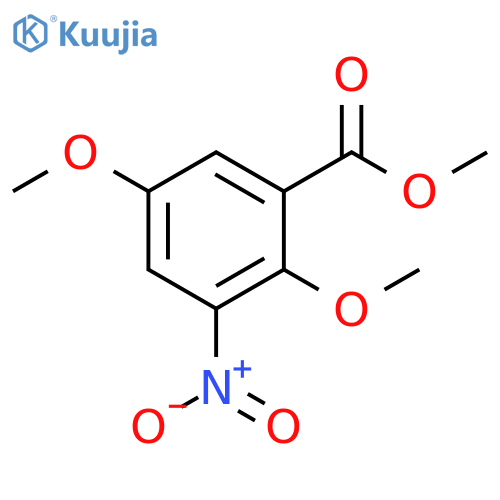 Benzoic acid, 2,5-dimethoxy-3-nitro-, methyl ester structure
