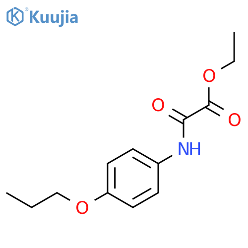 Acetic acid, oxo[(4-propoxyphenyl)amino]-, ethyl ester structure