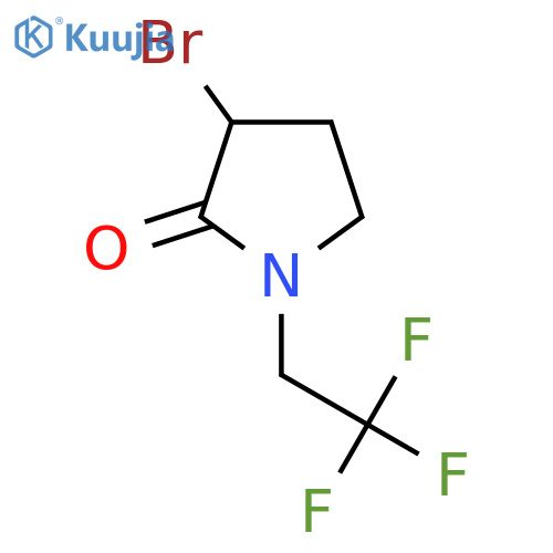 3-Bromo-1-(2,2,2-trifluoroethyl)pyrrolidin-2-one structure