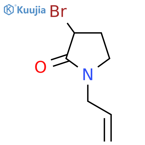 3-bromo-1-(prop-2-en-1-yl)pyrrolidin-2-one structure