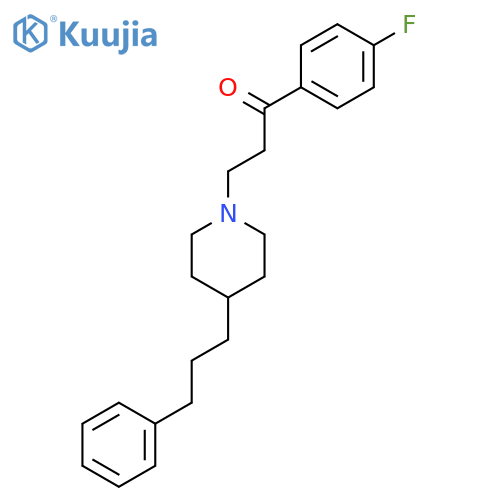 1-Propanone, 1-(4-fluorophenyl)-3-[4-(3-phenylpropyl)-1-piperidinyl]- structure