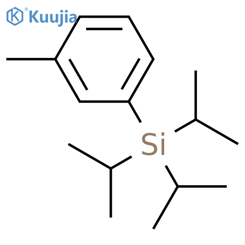 Silane, tris(1-methylethyl)(3-methylphenyl)- structure