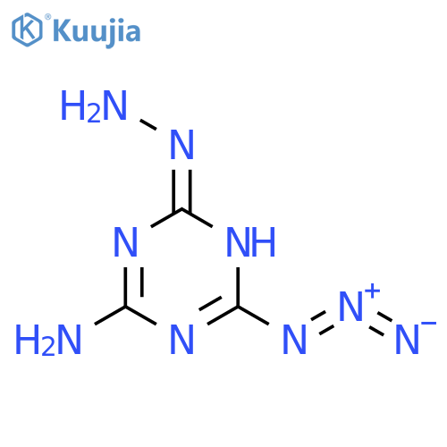 1,3,5-Triazin-2(1H)-one, 4-amino-6-azido-, hydrazone structure