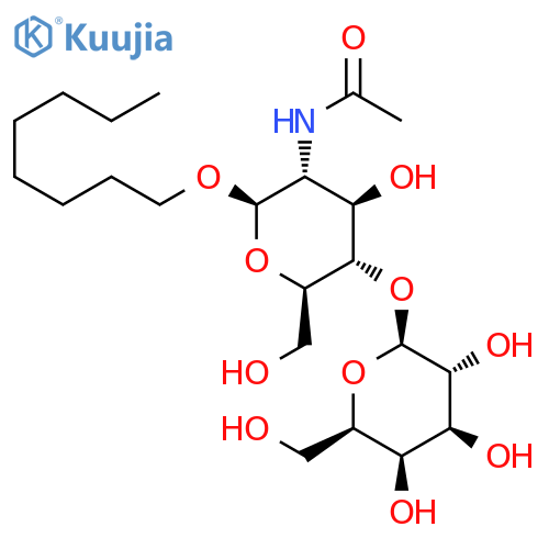 Octyl 2-(Acetylamino)-2-deoxy-4-O-β-D-galactopyranosyl-β-D-glucopyranoside structure
