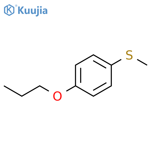 Benzene, 1-(methylthio)-4-propoxy- structure