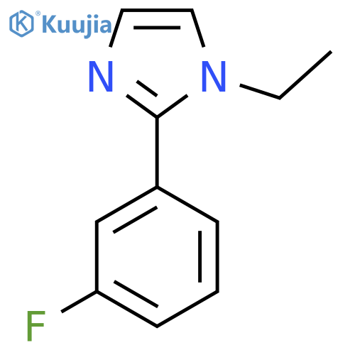 1-Ethyl-2-(3-fluorophenyl)imidazole structure
