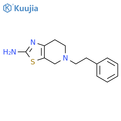 5-(2-Phenylethyl)-4H,5H,6H,7H-1,3thiazolo5,4-cpyridin-2-amine structure