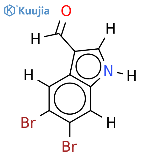 5,6-dibromo-1H-indole-3-carbaldehyde structure