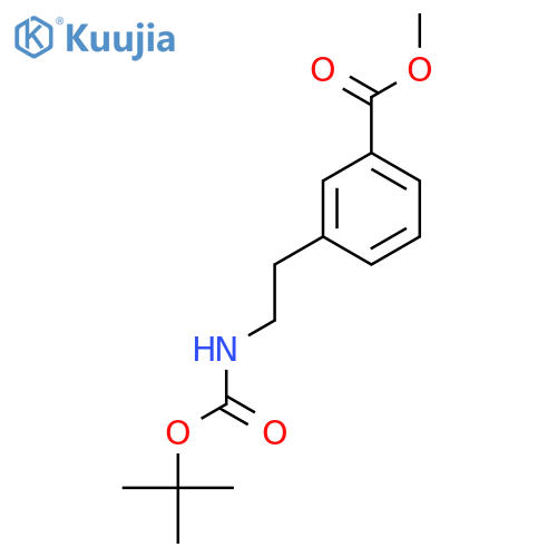 Methyl 3-(2-(tert-butoxycarbonyl)aminoethyl)benzoate structure