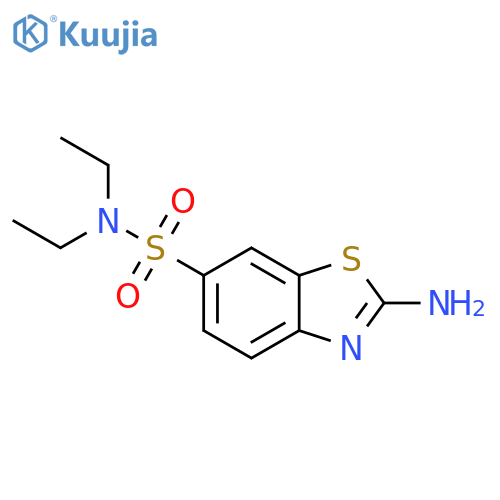 2-amino-N,N-diethyl-1,3-benzothiazole-6-sulfonamide structure