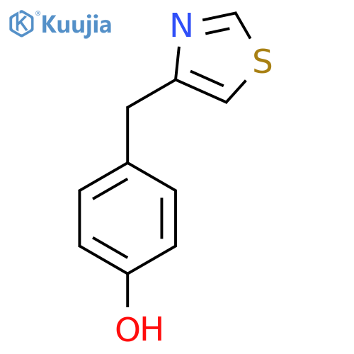 Phenol, 4-(4-thiazolylmethyl)- structure