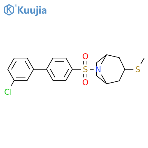 8-({3'-chloro-[1,1'-biphenyl]-4-yl}sulfonyl)-3-(methylsulfanyl)-8-azabicyclo[3.2.1]octane structure