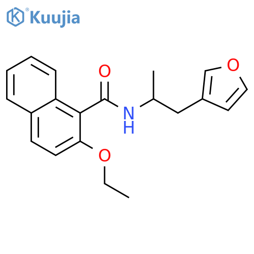 2-ethoxy-N-[1-(furan-3-yl)propan-2-yl]naphthalene-1-carboxamide structure