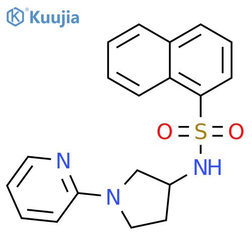 N-(1-pyridin-2-ylpyrrolidin-3-yl)naphthalene-1-sulfonamide structure