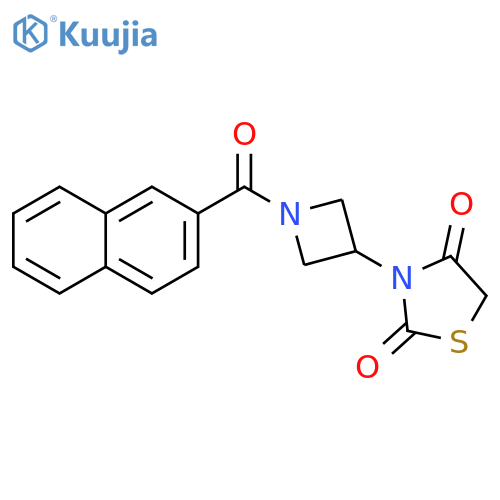 3-[1-(2-Naphthalenylcarbonyl)-3-azetidinyl]-2,4-thiazolidinedione structure