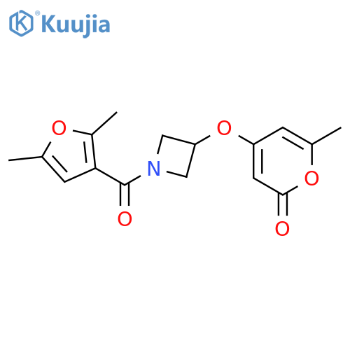 4-[[1-[(2,5-Dimethyl-3-furanyl)carbonyl]-3-azetidinyl]oxy]-6-methyl-2H-pyran-2-one structure
