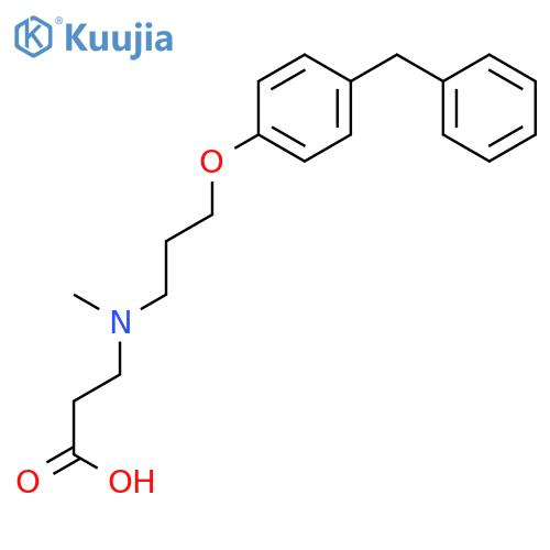β-Alanine, N-methyl-N-[3-[4-(phenylmethyl)phenoxy]propyl]- structure